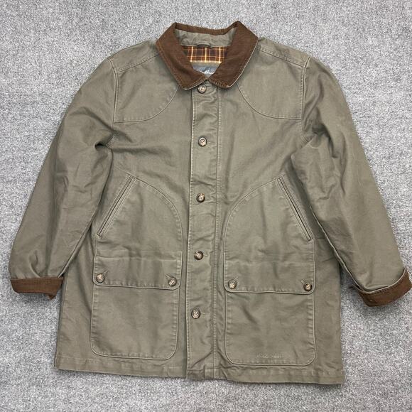 Eddie Bauer Chore Barn Jacket Men's 2XL Cotton Long Sleeve Full Zip - Picture 1 of 13